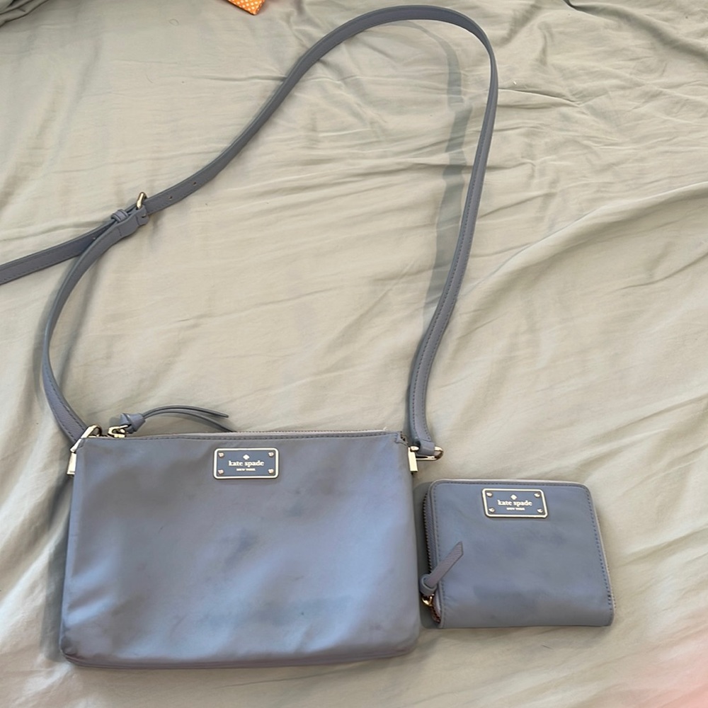BLUE KATE SPADE CROSSBODY BAG